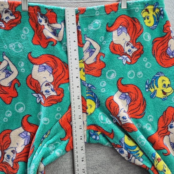 Disney Women Sleepwear 2X Green Pajama Pants Jogger The Little Mermaid Ariel - Picture 4 of 11